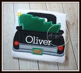 Truck with Christmas Tree Shirt
