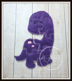 Purple Dinosaur Puzzle