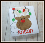 Christmas Reindeer with Lights Shirt