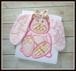Floppy Ear 3D Bunny Shirt - Pink & Gold
