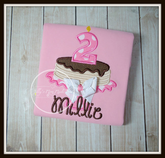 Pancake Pajamas - Pink/White/Dark Brown