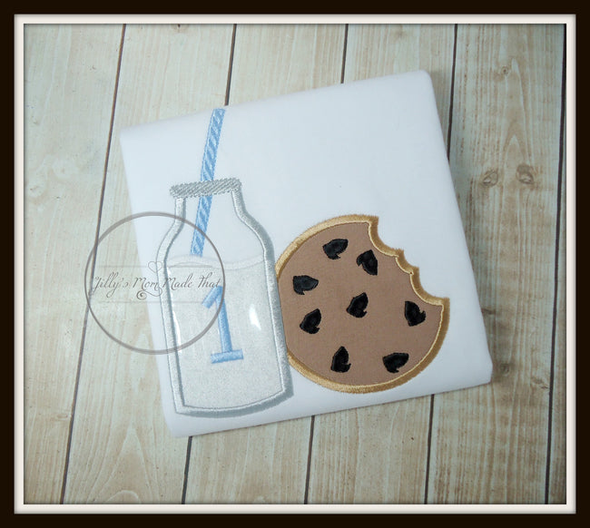 Milk & Cookie with Light Blue Straw Shirt