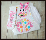 Floppy Ear 3D Bunny Shirt - Pink & Multi Dot