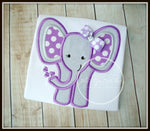 Baby Elephant Shirt - Purple & Grey