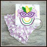 Mardi Gras Mask with Beads Outfit