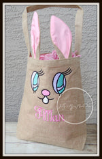 Pink Bunny Ear Easter Basket