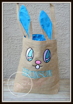 Blue Bunny Ear Easter Basket