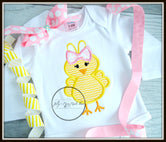 Chick with Large Bow Shirt