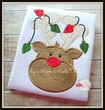 Christmas Reindeer with Lights Shirt