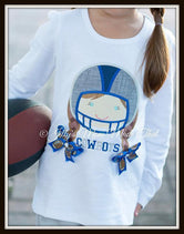 Football Girl Shirt - Grey Helmet