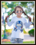 Football Girl Shirt - Grey Helmet