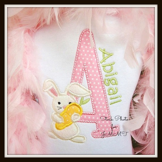 Girl Bunny Alphabet Shirt