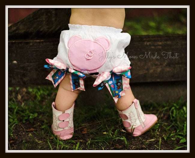 Pig Bottom Bloomers - Pink/Farm