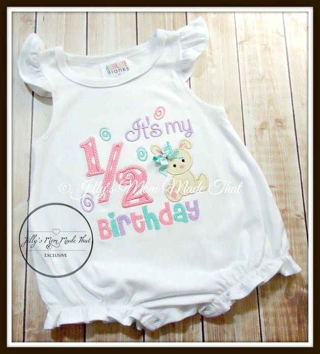 It's My 1/2 Birthday with Bunny Shirt
