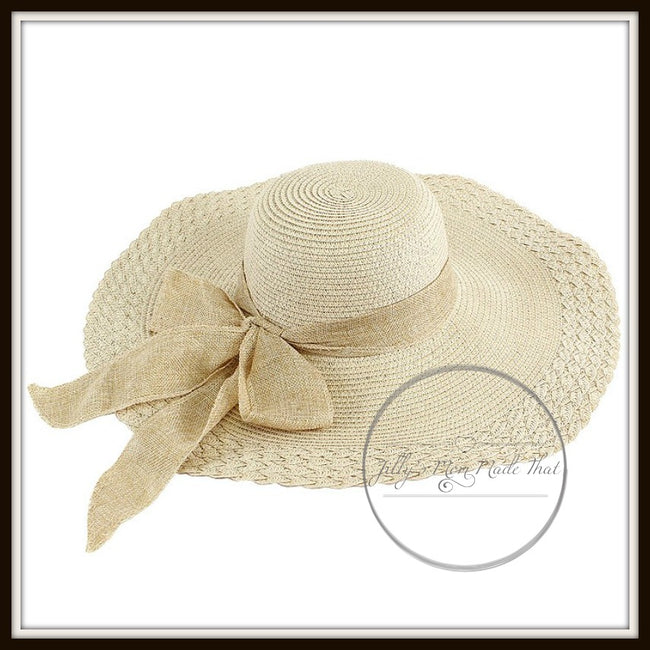 Khaki Floppy Hat with Monogram
