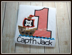 Pirate Ship Birthday Shirt