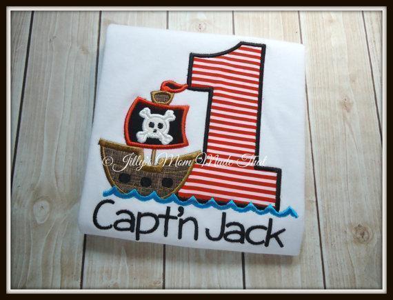 Pirate Ship Birthday Shirt