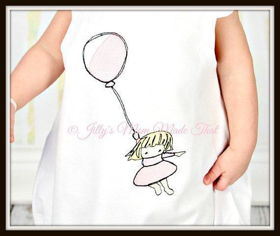 Girl Floating Away Sketch Shirt